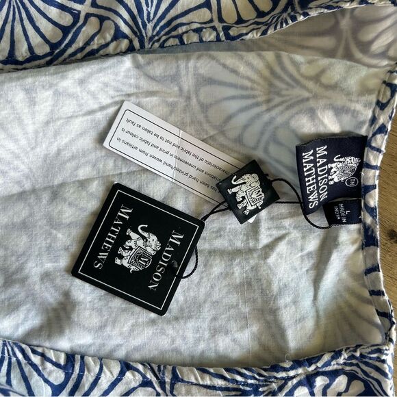 Madison Mathews deep v neck Mini Dress nwt large - Picture 4 of 8